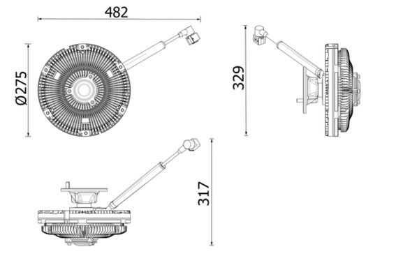 MAHLE CFC 269 000P Clutch, radiator fan