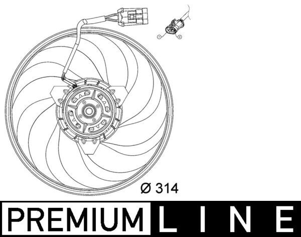 MAHLE CFF 118 000P Fan, engine cooling