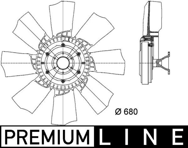 MAHLE CFF 425 000P Fan, engine cooling
