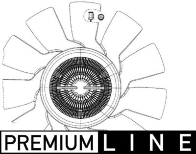 Fan, engine cooling MAHLE CFF 497 000P