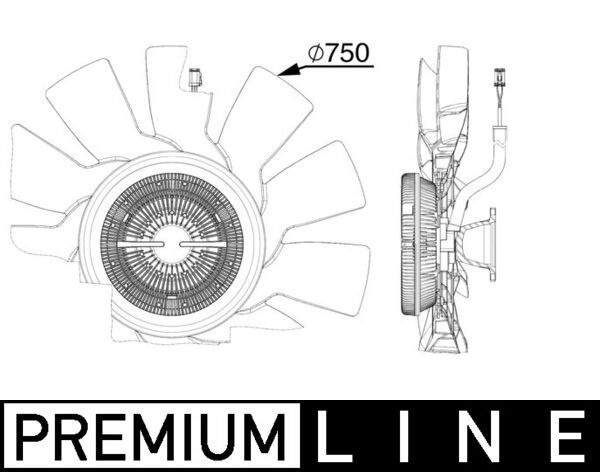 MAHLE CFF 515 000P Fan, engine cooling