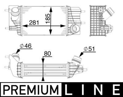 Charge Air Cooler MAHLE CI 154 000P
