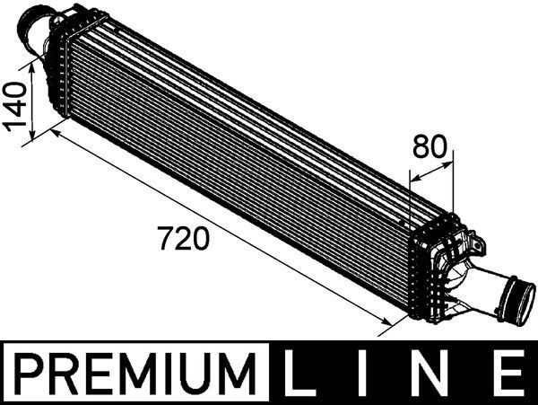 MAHLE CI 169 000P Charge Air Cooler