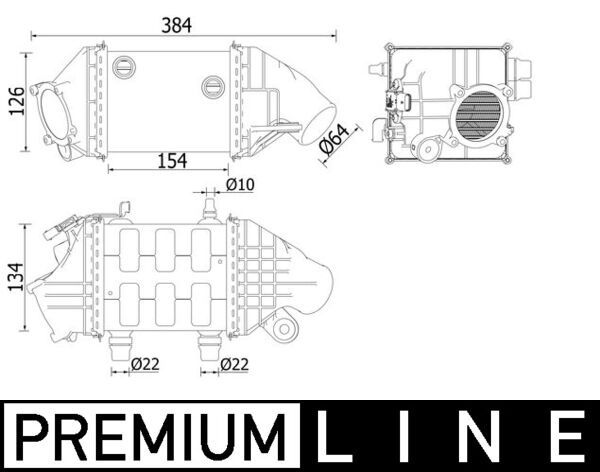 MAHLE CI 226 000P Charge Air Cooler