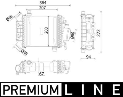 Charge Air Cooler MAHLE CI 547 000P