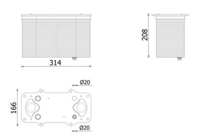 Charge Air Cooler MAHLE CI 710 000P