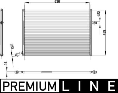 Low Temperature Cooler, charge air cooler MAHLE CIR 26 000P