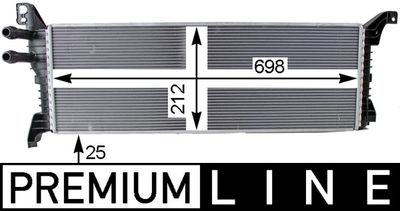 Low Temperature Cooler, charge air cooler MAHLE CIR 9 000P