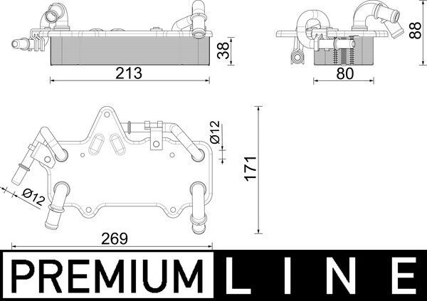 MAHLE CLC 283 000P Oil Cooler, automatic transmission