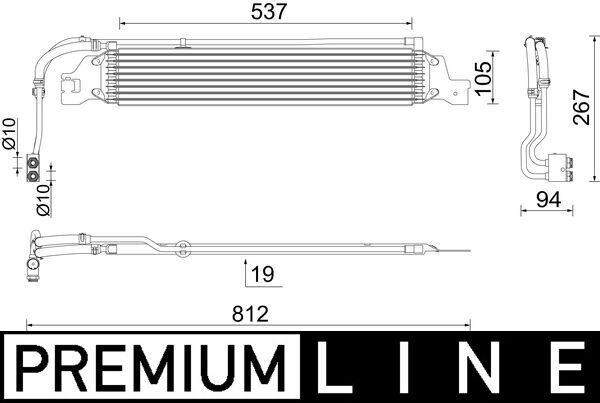 MAHLE CLC 288 000P Oil Cooler, automatic transmission