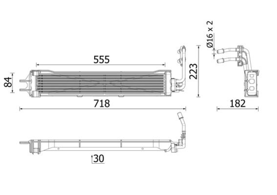 MAHLE CLC 333 000P Oil Cooler, automatic transmission