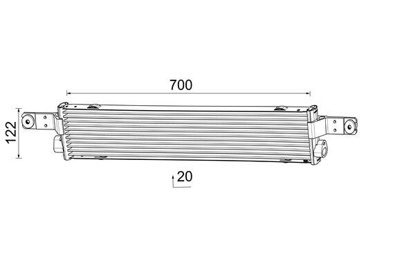 MAHLE CLC 360 000P Oil Cooler, automatic transmission