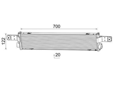 Oil Cooler, automatic transmission MAHLE CLC 360 000P