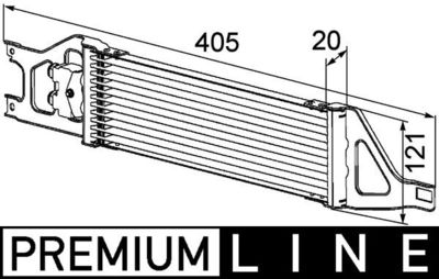 Oil Cooler, automatic transmission MAHLE CLC 57 000P