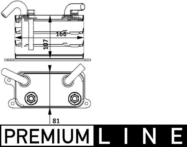 MAHLE CLC 62 000P Oil Cooler, automatic transmission