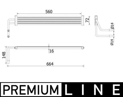 Oil Cooler, steering MAHLE CLC 97 000P