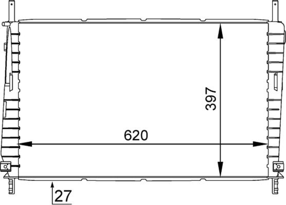 MAHLE CR 1141 000S Radiator, engine cooling