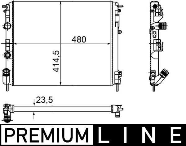 MAHLE CR 1145 000P Radiator, engine cooling