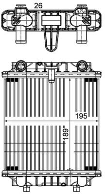 MAHLE CR 1202 000P Radiator, engine cooling