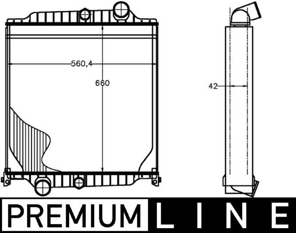 MAHLE CR 1224 000P Radiator, engine cooling