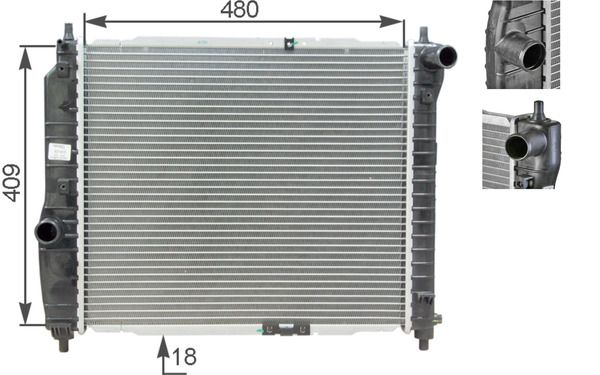 MAHLE CR 1309 000S Radiator, engine cooling