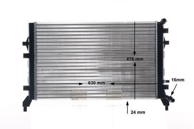 Radiator, engine cooling MAHLE CR 1382 000S