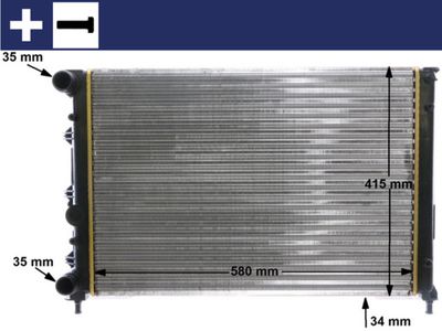 Radiator, engine cooling MAHLE CR 1411 000S