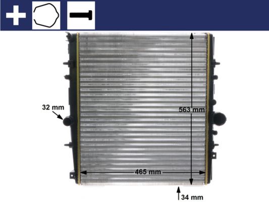MAHLE CR 1437 000S Radiator, engine cooling