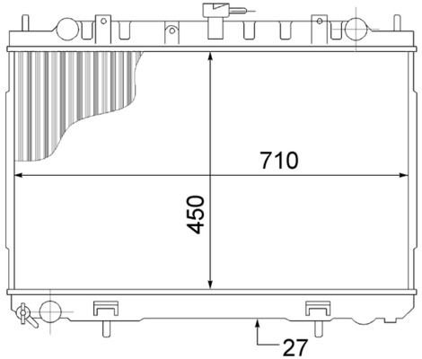 MAHLE CR 1491 000S Radiator, engine cooling