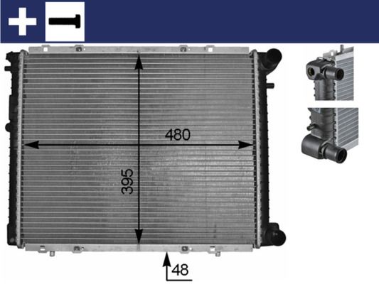 MAHLE CR 152 000S Radiator, engine cooling