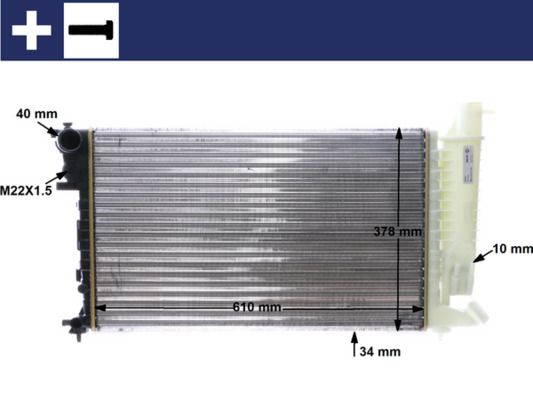 MAHLE CR 167 000S Radiator, engine cooling
