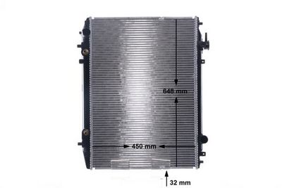Radiator, engine cooling MAHLE CR 1692 000S