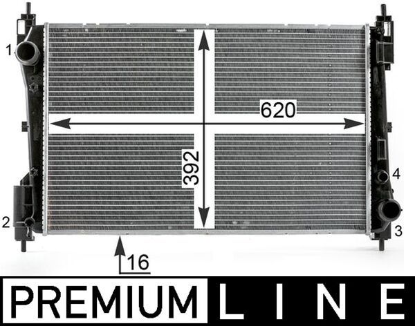 MAHLE CR 1996 000P Radiator, engine cooling