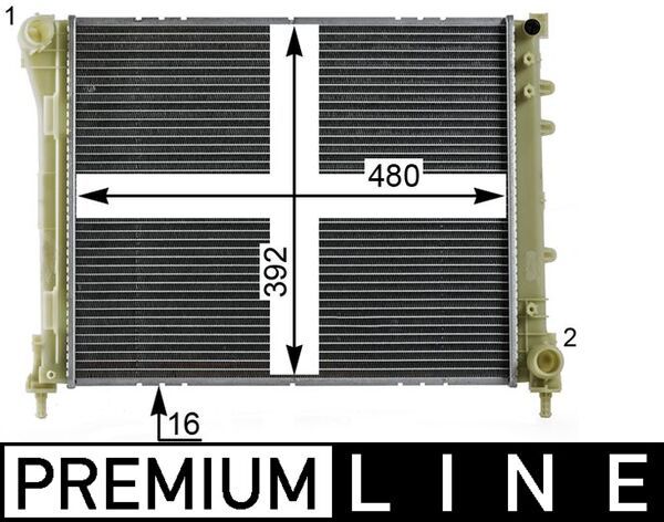 MAHLE CR 2004 000P Radiator, engine cooling