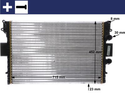 Radiator, engine cooling MAHLE CR 2006 000S