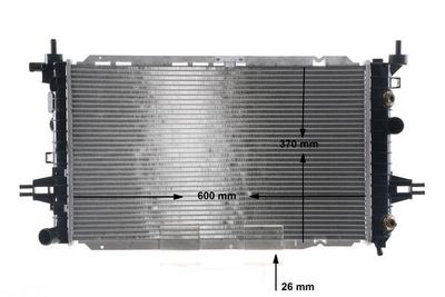 Radiator, engine cooling MAHLE CR 2105 000S