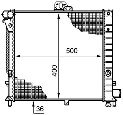 MAHLE CR 211 000S Radiator, engine cooling