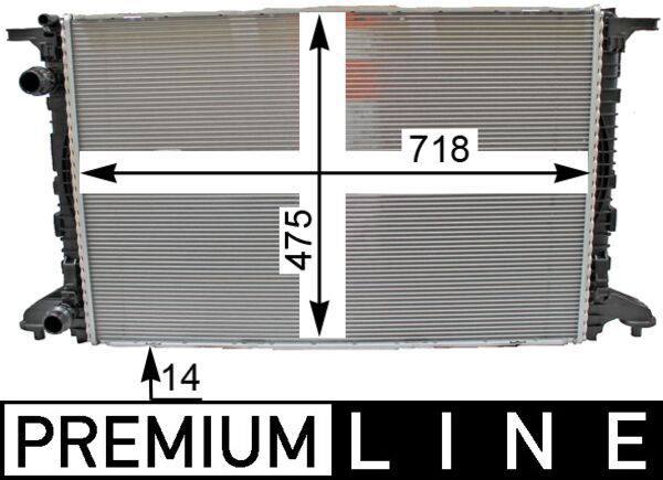 MAHLE CR 2176 000P Radiator, engine cooling