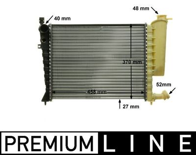 Radiator, engine cooling MAHLE CR 2205 000P