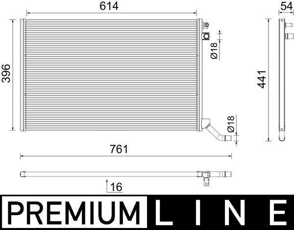 MAHLE CR 2445 000P Radiator, engine cooling