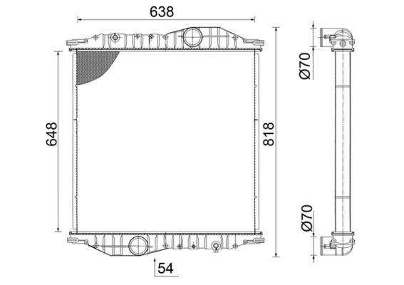 MAHLE CR 2586 000S Radiator, engine cooling