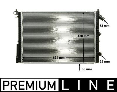 Radiator, engine cooling MAHLE CR 312 000P