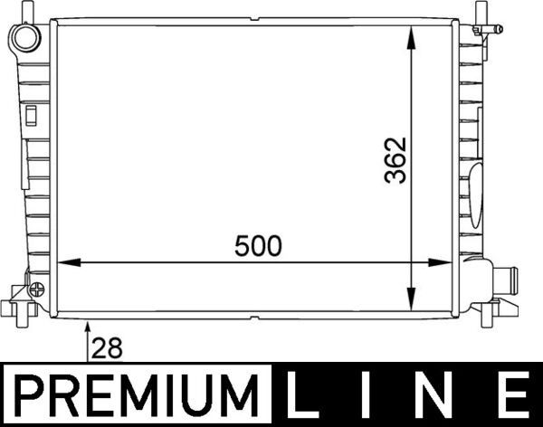 MAHLE CR 381 000P Radiator, engine cooling