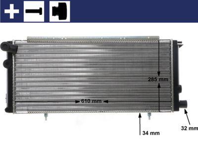 Radiator, engine cooling MAHLE CR 425 000S