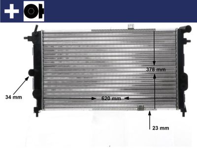 Radiator, engine cooling MAHLE CR 438 000S