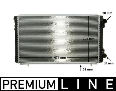 Radiator, engine cooling MAHLE CR 474 000P