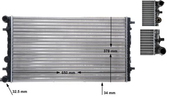 MAHLE CR 477 001S Radiator, engine cooling