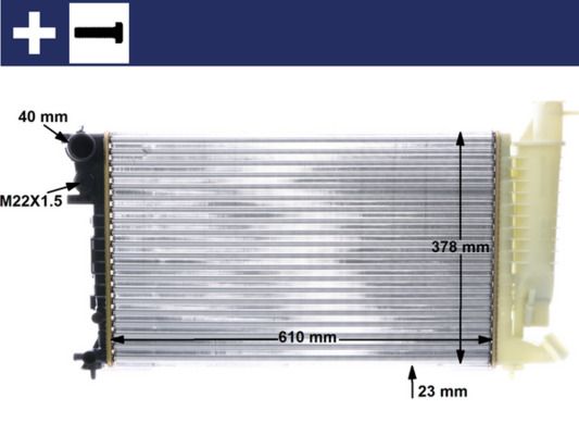 MAHLE CR 487 000S Radiator, engine cooling