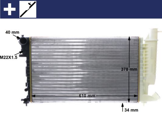 MAHLE CR 498 000S Radiator, engine cooling
