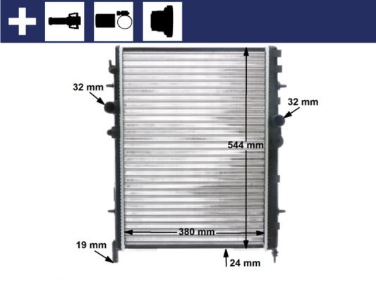 MAHLE CR 515 000S Radiator, engine cooling
